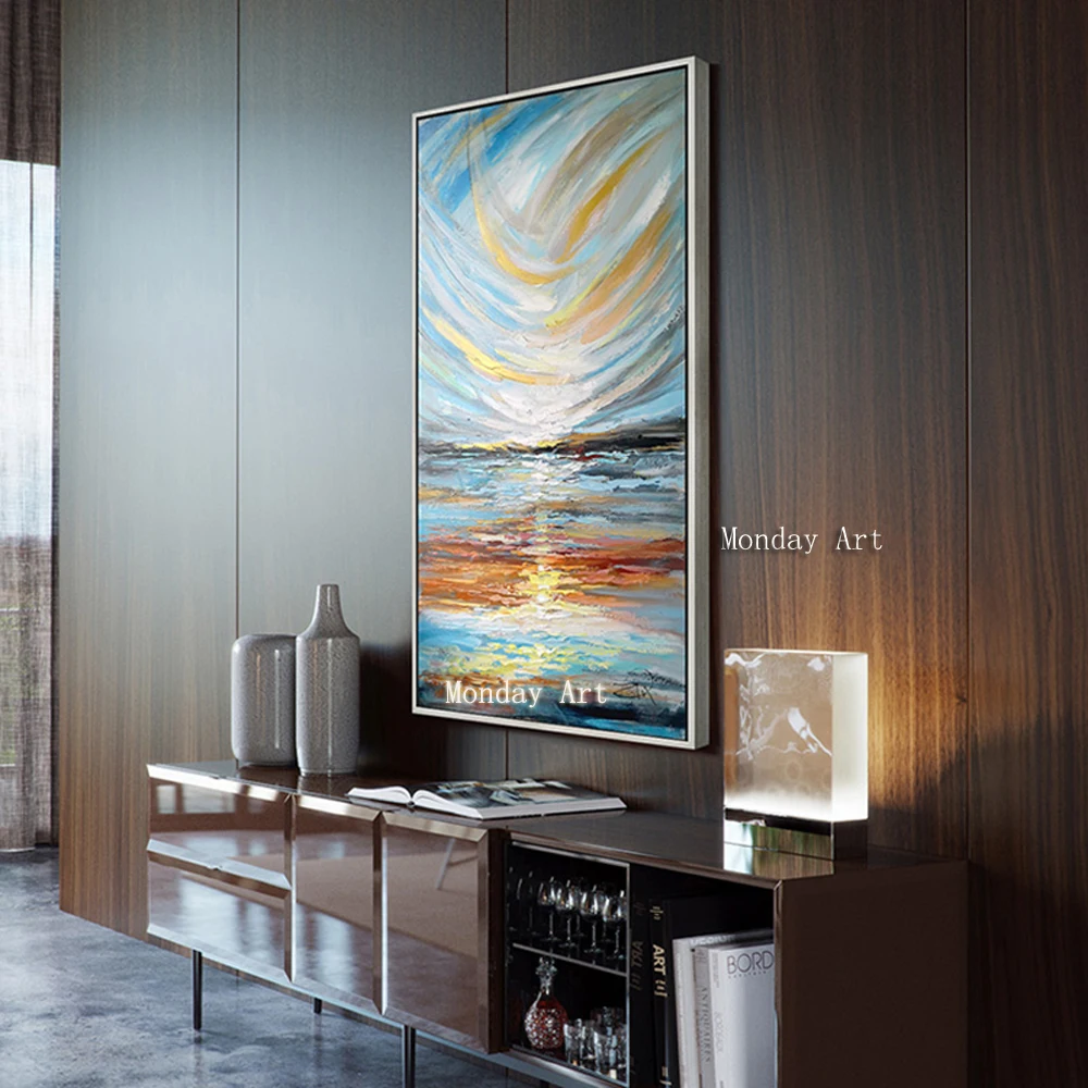 AA The-100-Hand-painted-abstract-Colorful-scenery-Oil-Painting-On-Canvas-Wall-Art-Wall-Pictures-Painting (3)