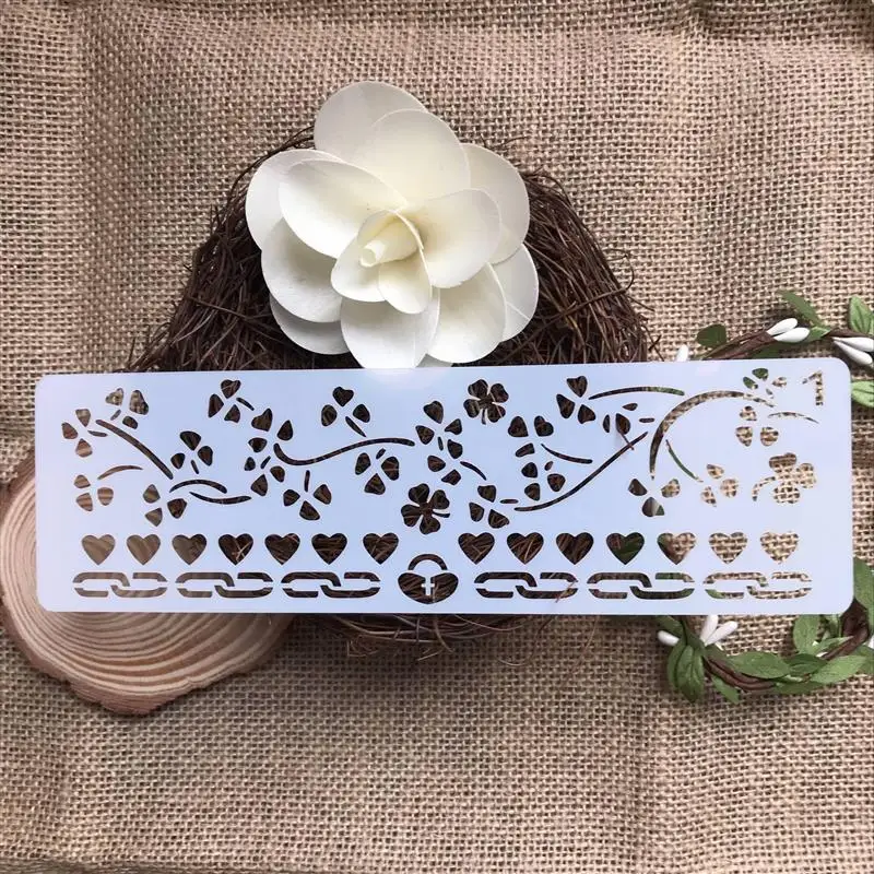 12 шт. декоративный трафарет с буквами алфавита разделительные линии шаблоны для