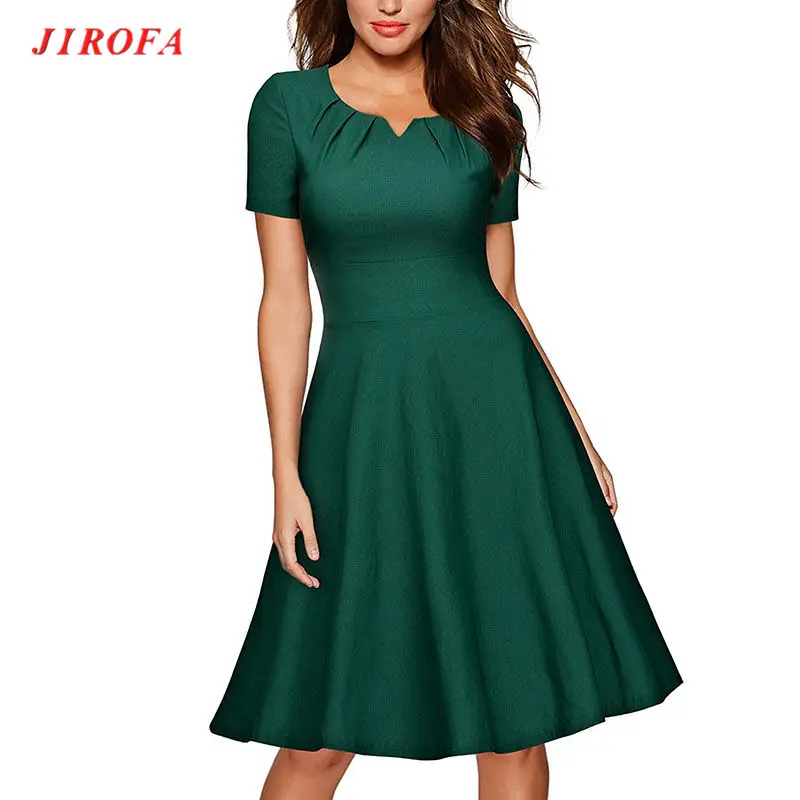 womens green cocktail dress