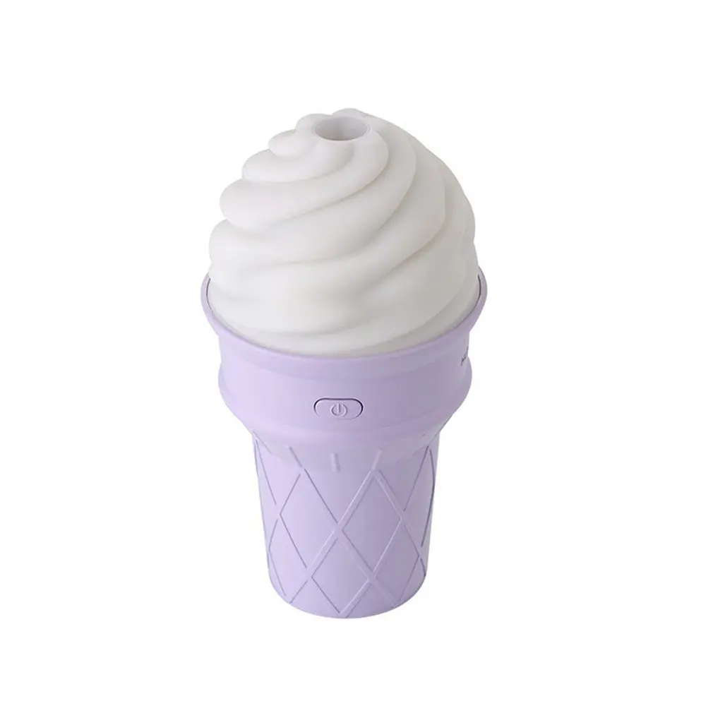 Симпатичные Мороженое увлажняющий лампы увлажнитель Светодиодный увлажнитель воздуха очиститель распылитель освежающий освежитель