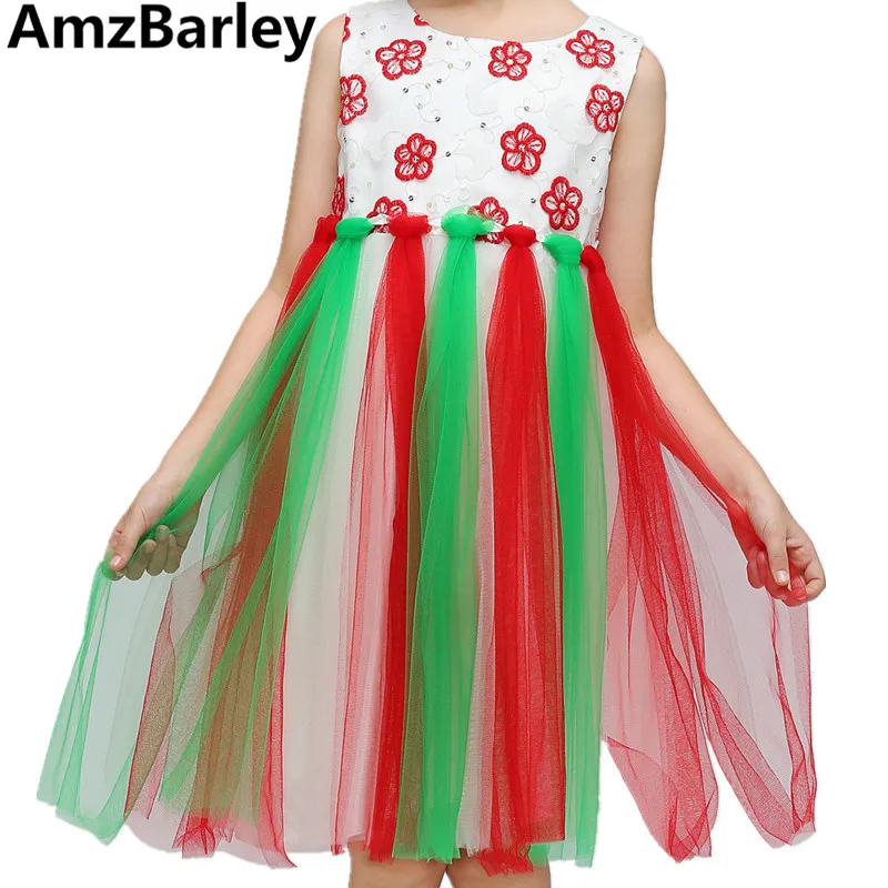 

AmzBarley Girls Dresses Baby Kids Sleeveless Floral Dress Vestidos Clothing Cute Mesh Ball Gown Princess Cosplay Costumes Party