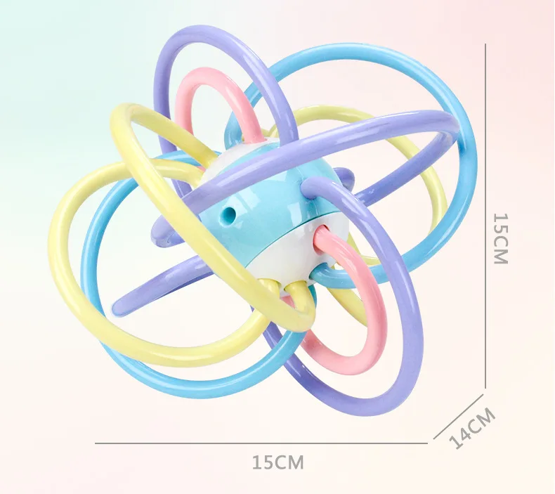 Детские мяч Прорезыватель для зубов Макарон Детские колокольчики погремушки-мобильные телефоны дрожание рук игрушки мягкие