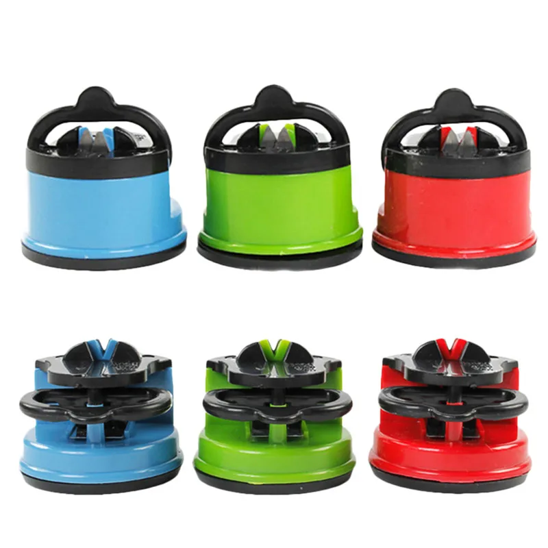 

New Knife Sharpener Scissors Grinder Secure Suction Chef Pad Kitchen Sharpening Tool