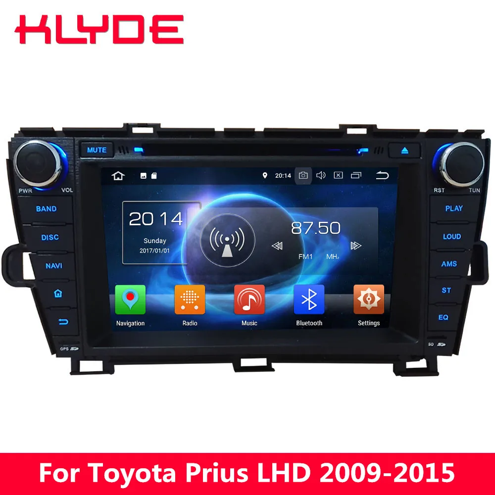 Flash Deal KLYDE 4G Octa Core 4GB RAM 32GB ROM Android 8.0 7.1 Car DVD Player Radio For Toyota Prius LHD 2009 2010 2011 2012 2013 2014 2015 0