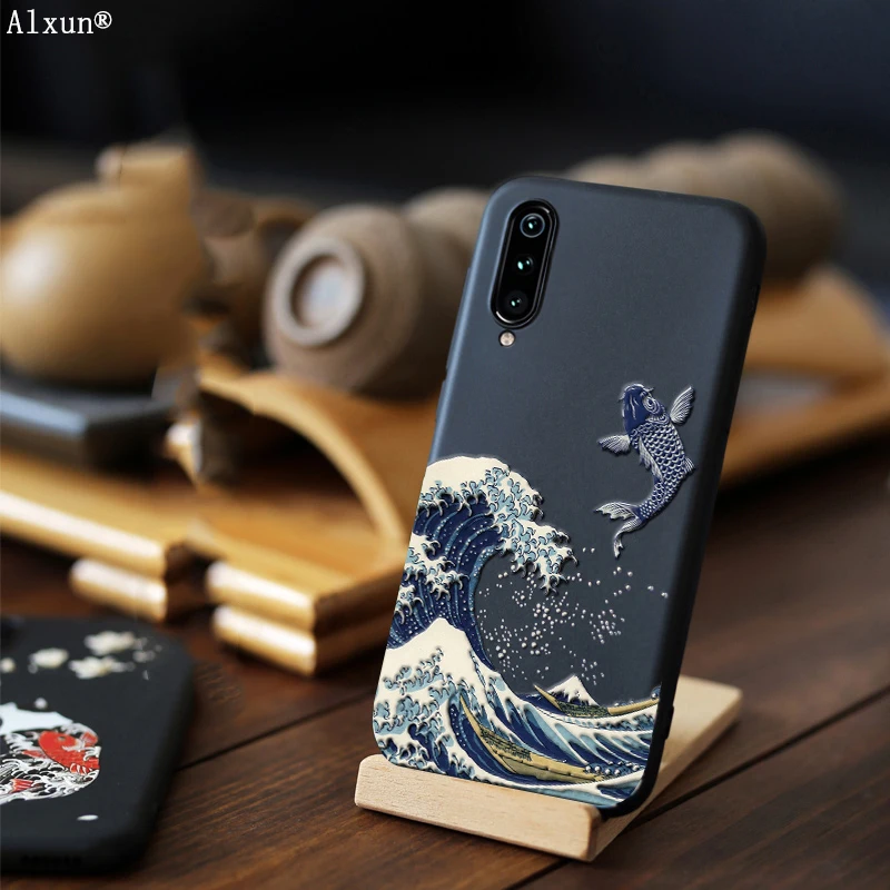 

Alxun For Xiaomi Mi 9 Case Cover Mi 9 SE 3D Relief Matte Soft Silicone Full Protection Cover Case For Xiaomi Mi 9 Mi9 SE Case