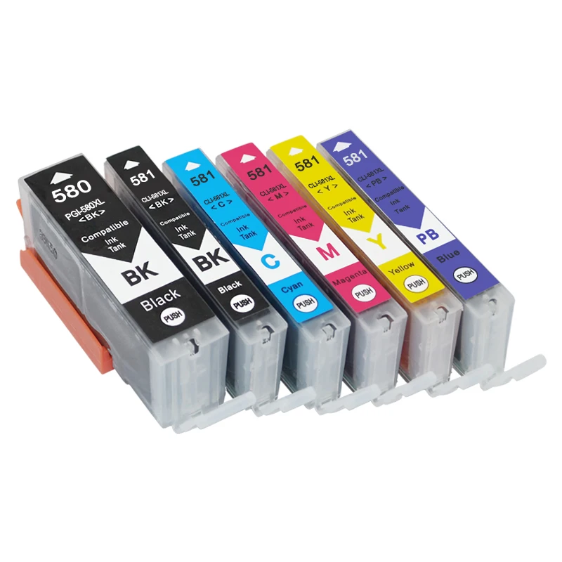 

einkshop PGI-580 CLI-581 Ink Cartridge For Canon PGI 580 CLI 581 PGI580 CLI581 PIXMA TR7550 TR8550 TS6150 TS8150 TS9150 TS9155