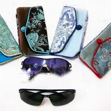 6 шт КИТАЙСКИЙ ручной работы шелк косметическая сумочка/очки коробки