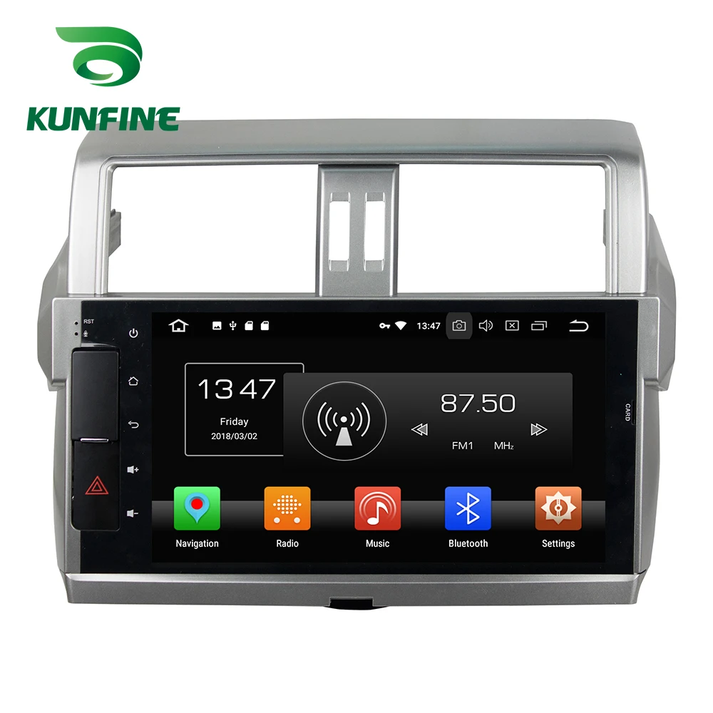 Sale Octa Core 4GB RAM Android 8.0 Car DVD GPS Navigation Multimedia Player Car Stereo Deckless for TOYOTA PRADO 2014-2015 Radio 0