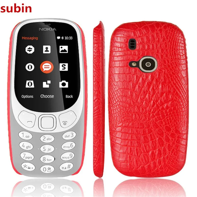 Nuovo Arrivo Per Nokia 3310 2017 Custodia 2.4Nch Luxury Pu Leather Crocodile Skin Cover Per Nokia 3310 (2017) Custodie Per Telefono