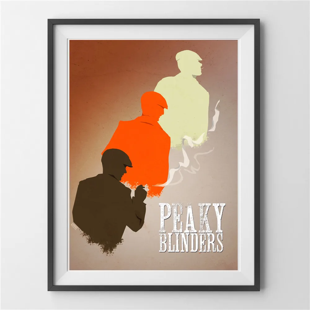Peaky Blinders Shelby Fan художественное произведение на холсте, живопись, плакат для домашнего декора, плакаты и принты, декоративные картины без рамы - Цвет: 6