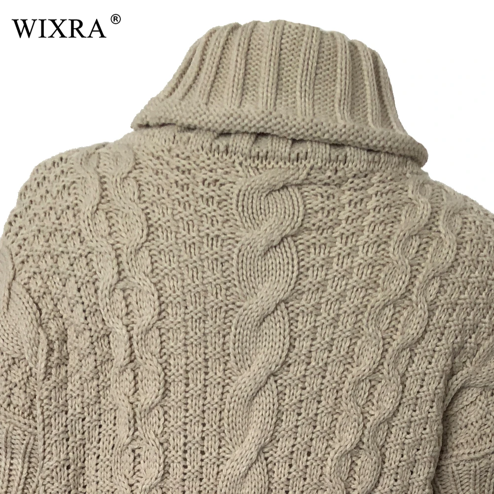 Wixra 2018 модное женское платье Весна Осень Зима Платья свитера с длинным рукавом