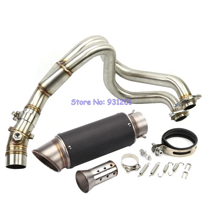 Motorcycle Exhaust Pipe System ER6N ER6F NINJA650R Exhaust Connect Mid