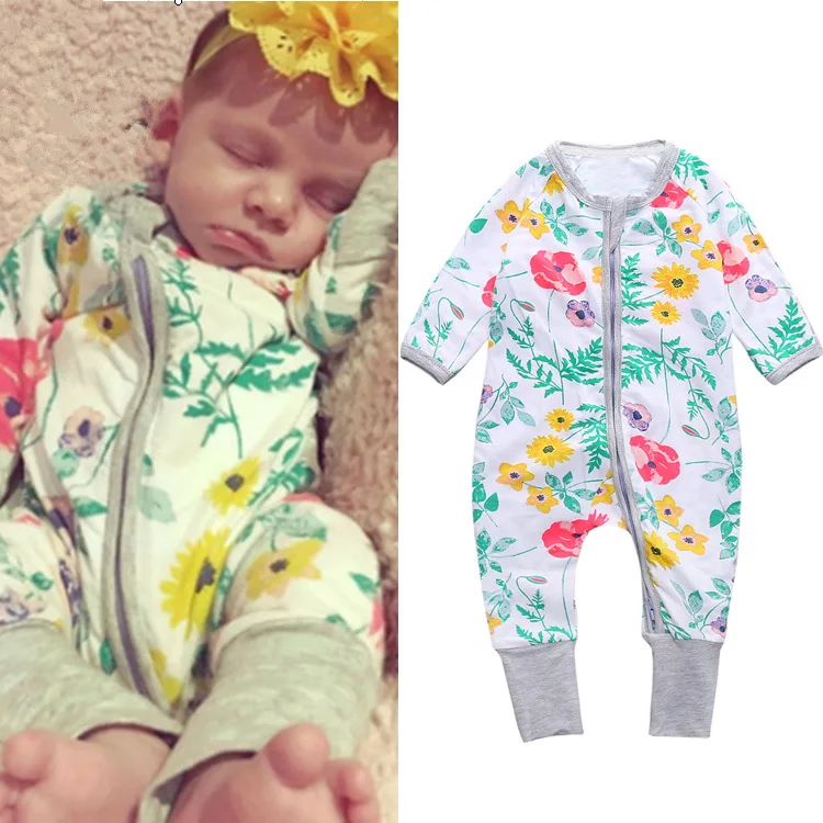 Macacão de Bebê Roupas de Algodão de Bambu Roupas de Manga 2019 Primavera Macacão Crianças Macacão Recém nascidos Romper Meninos Meninas Roupas Curta 8 Menina do Algodão Dos Desenhos Animados Do