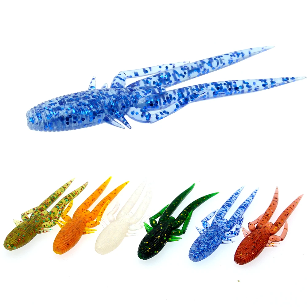 

5Pcs/Lot Fishing Lures Soft Lure Pesca Silicone Bait 7cm/3g Carp Wobblers For Fishing Tackles