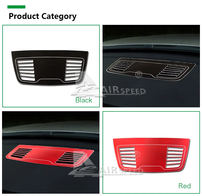 Airspeed Aluminum Alloy for BMW E90 Accessories for BMW E90 Sticker for BMW E90 Interior Trim Car AC Outlet Vents Frame Stickers (2)