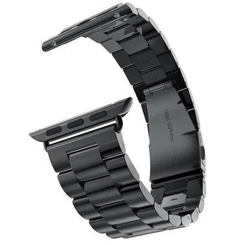 

magnetic loop stainless steel watch band strap for apple watch watch Color:black To Fit:Apple Watch 38mm Strap