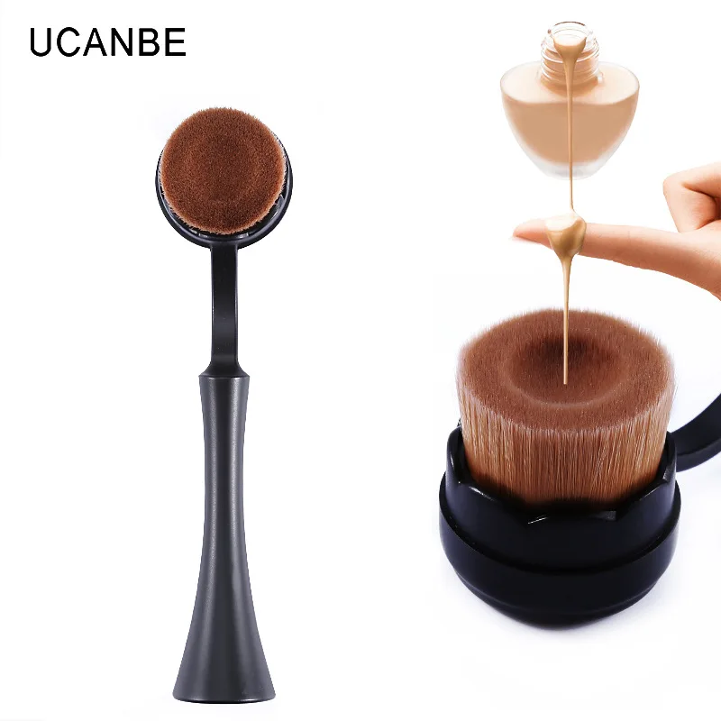

Ucanbe Big Toothbrush Makeup Brushes Base Liquid Foundation Cream Powder Blush Beauty Oval Pincel Maquiagem Face Make Up Kit