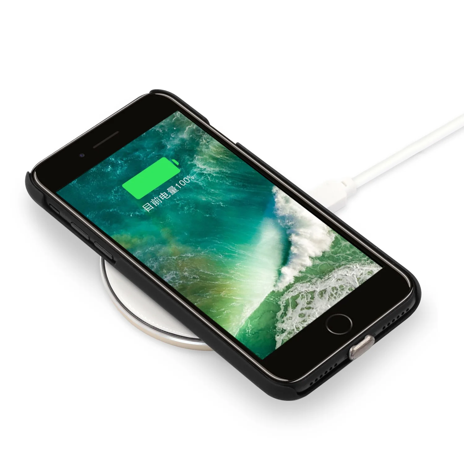 QI Беспроводное зарядное устройство Зарядка для iPhone 7 6 6s приемник чехол для мобильного телефона зарядное устройство передатчик задняя крышка волшебный чехол