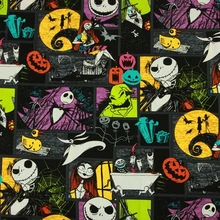 100*140 см Кошмар перед Рождеством хлопчатобумажная ткань для шитья материал "сделай сам" Hometextile пэчворк