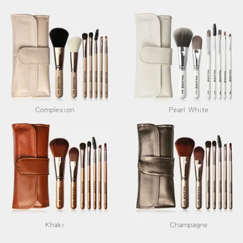 

7Pcs Makeup Brush Kit With PU Bag Loose Powder Foundation Brush Eyebrow Brush Lip Brush Set