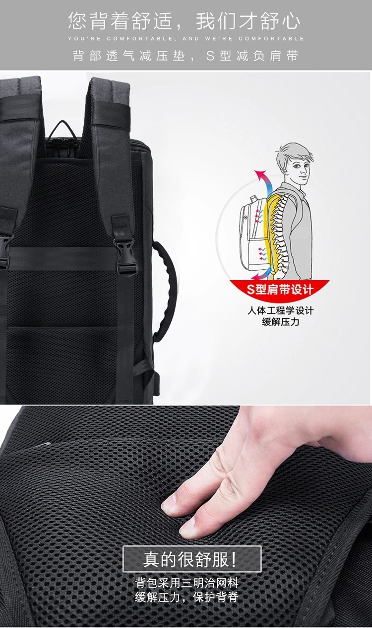 Модный рюкзак с USB внешней зарядкой 15,6 дюймов, рюкзак для ноутбука, мужской водонепроницаемый рюкзак для путешествий, школьные сумки для колледжа