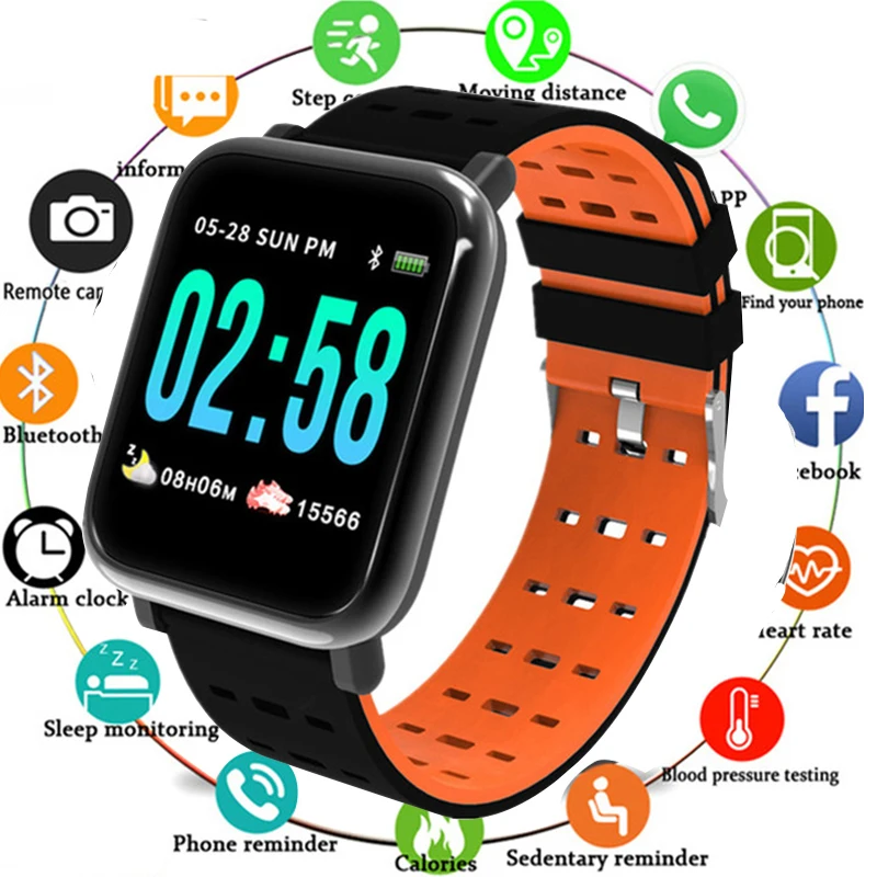 

Smart Wristband Watch Heart Rate Monitor Blood Pressure Activity Fitness Tracker Bracelet Smart Band for IOS Android sport watch