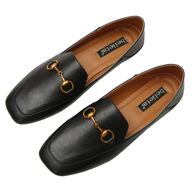 

2018 new small leather shoes female flat bottom wild single shoes female gentle wind women's shoes.