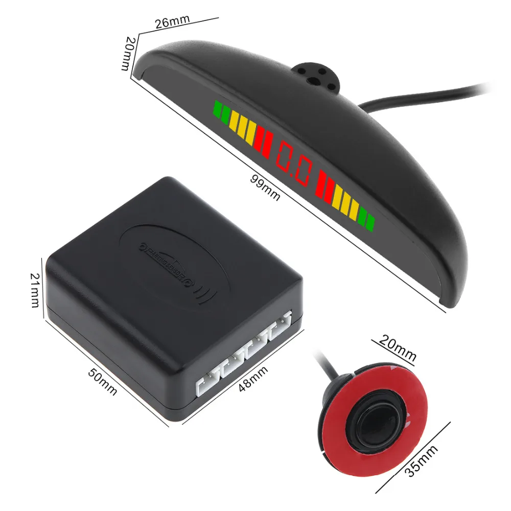 Auto Reverse Backup 16mm Original Flat Radar Detector System Car Parking Sensor Auto Reverse Backup 16mm Original Flat Radar Detector System Car Parking Sensor