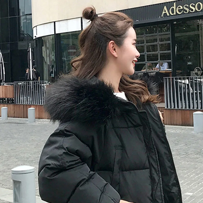Et 2018 À Femmes Col white Chaud Mode Grande Rembourré Pw40 Imperméable Poche Manteau Capuchon D'hiver De Fermeture Glissière Black Fourrure Parkas Grand Ouatée Veste gwOdn0vxqv