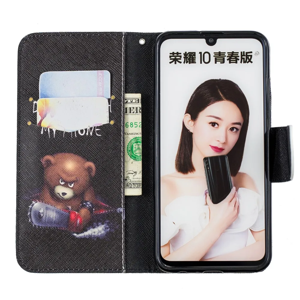 Флип чехол для fundas Huawei P Smart 2019 Honor 10 Lite Mate 20 Nova 2i 3i Y5 Y6 Y7 Y9 2018 Etui Fundas|Чехлы-портмоне| |