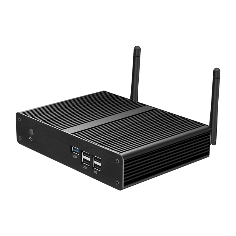 Безвентиляторный мини ПК Intel Celeron N2830 J1800 J1900 Windows 7 Мини компьютер настольный компьютер DDR3 HTPC ТВ коробка HDMI wifi USB