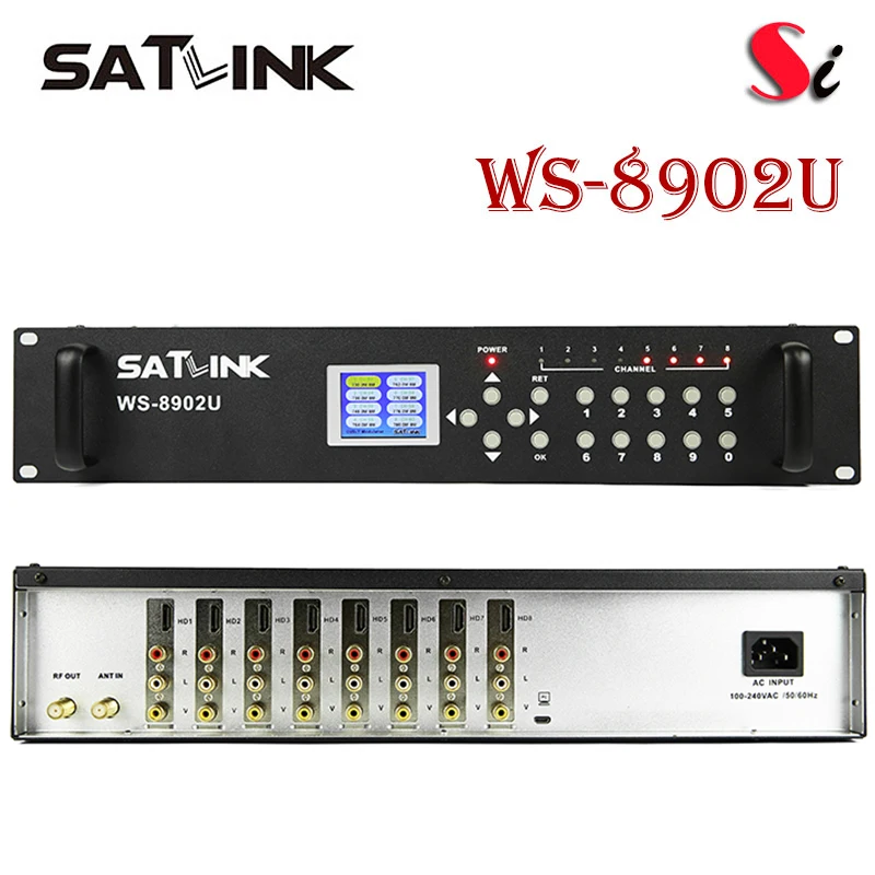 Оригинальный Satlink ws 8902U 6/ 8/ 10/ 12 HDMI/AV входные маршруты DVB T модулятор|original satlink|dvb-t