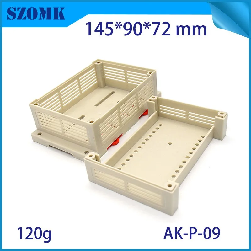 szomk electronics PLC plastic enclosure for pcb junction box din rail enclosure control box szomk instrument enclosure for connectors plastic housing (14)