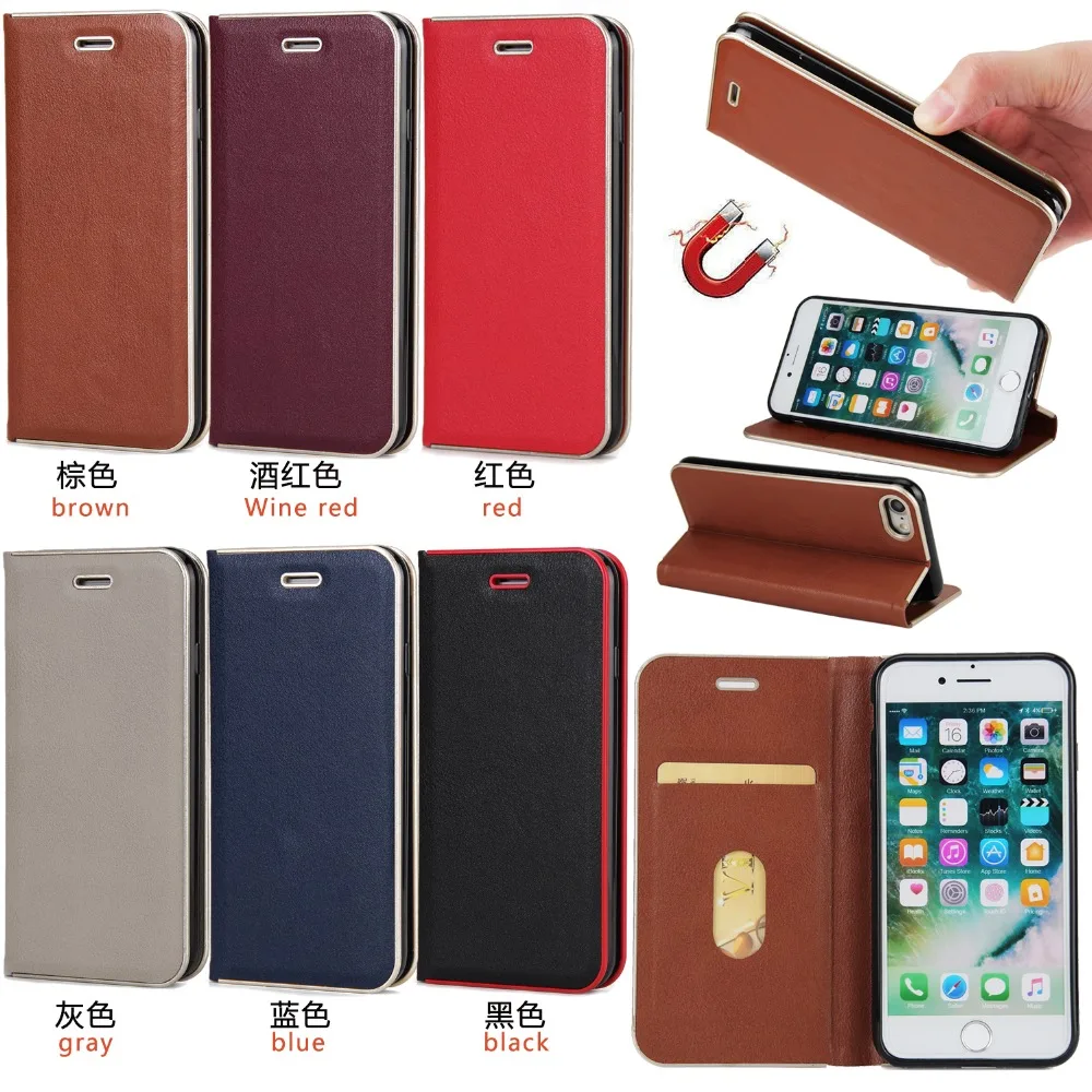 Leather Case For Apple iPhone 5 5s SE /6 6s Plus Wallet Credit Slot Stand Cover Luxury 7 Magnetic flip Holster |