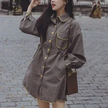 Bella Philosophy зимняя Корейская версия пальто с поясом длинное клетчатое пальто с мехом шерстяная ветровка женское тонкое пальто