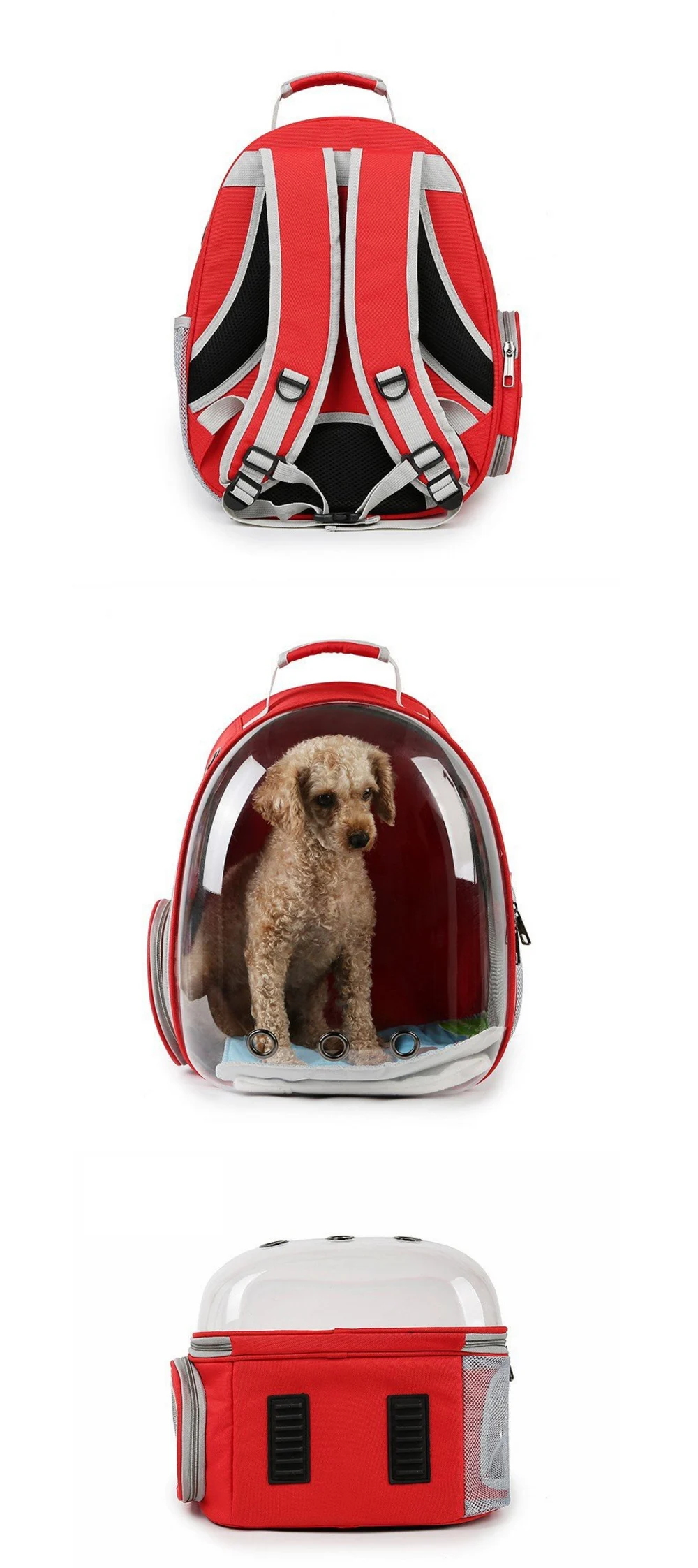 Собак на открытом воздухе сумка для переноски сумка; товары для домашних животных прозрачная ПЭТ-рюкзак прозрачные дышащие Щенок Кот Сумка Одежда высшего качества Мода