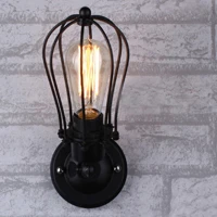 LumiParty промышленный настенный светильник с двойной головкой, американский деревенский кованый железный антикварный декор для ресторана, коридора, светодиодный настенный светильник - Цвет абажура: Without bulb