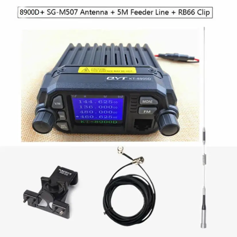 QYT KT 8900D автомобильный радиоприемопередатчик двухдиапазонный UHF400 480/VHF136 174MHz