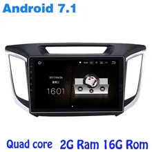 Quad core Android 7.1 car radio gps player for hyundai IX25 creta with 2G RAM wifi 4G USB RDS audio stereo mirror link sat NAVI