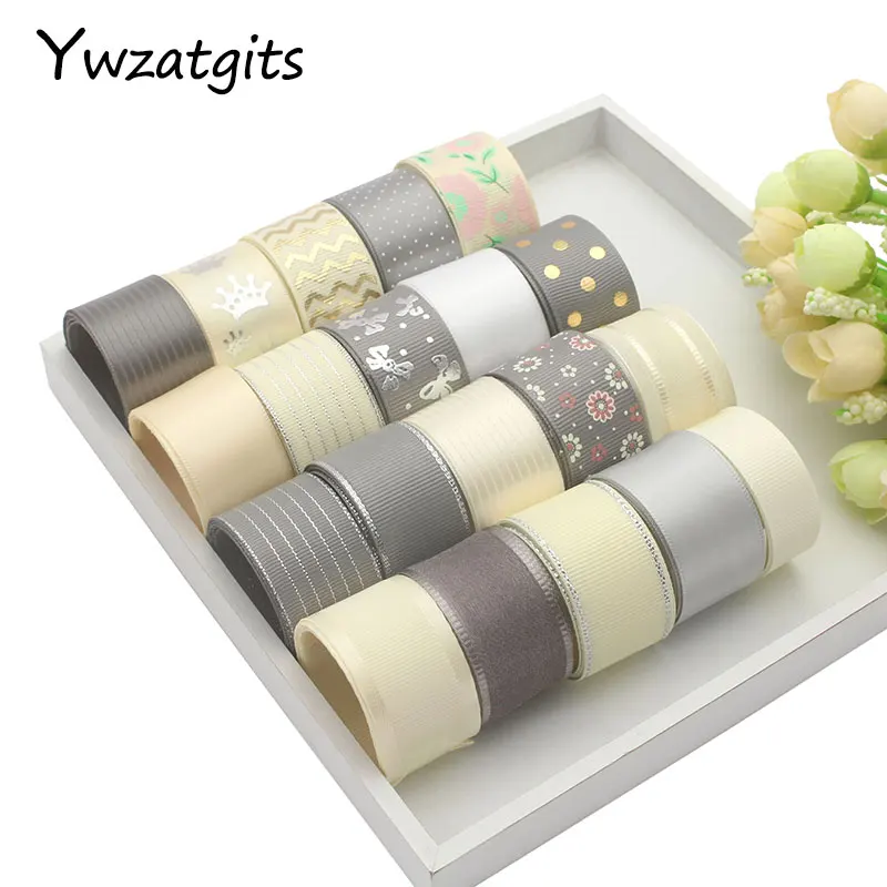 

20Yards 15-25mm Grosgrain Organza Satin Ribbons set Hairbows Craft DIY Sewing Headwear Wrapping Material Accessories YQ0216