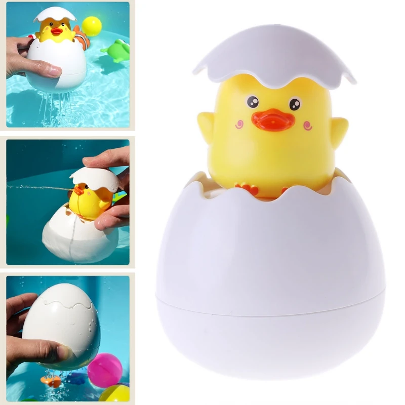 Новая утка яйцо пингвин яйцо Игрушки для ванны душ спрей воды дождь детские игрушки