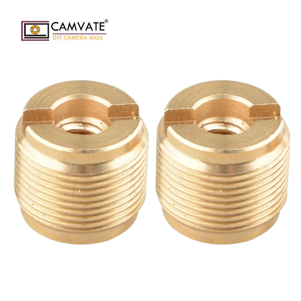 Адаптер CAMVATE Female с 1/4 &quot 20&quot на 5/8 27 Штекерный 2 шт. микрофон C1704 аксессуары для