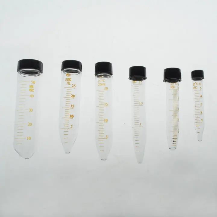 10Pcs/lot 50ml Centrifugal Tube with Graduation Conical Bottom, Glass