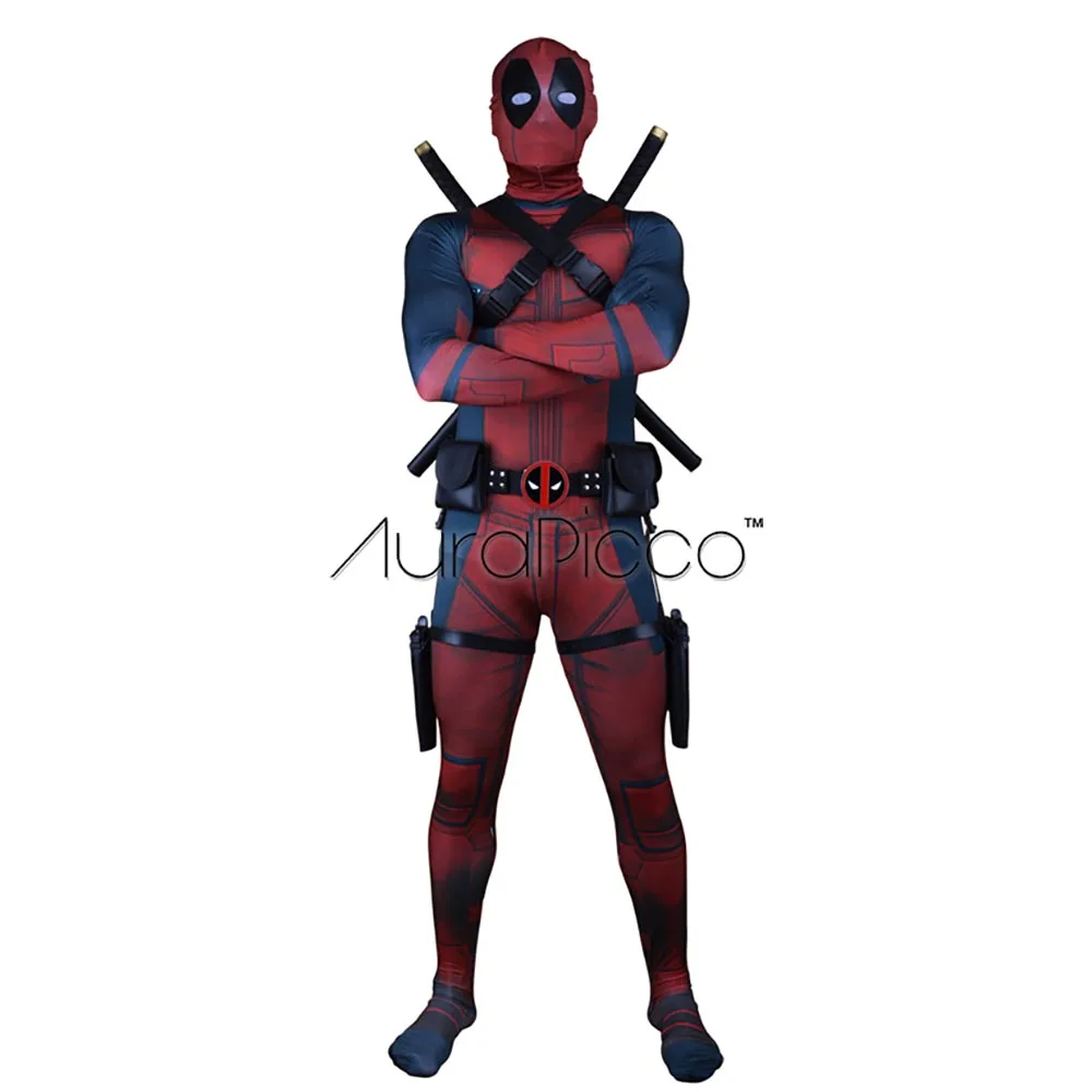 

Deadpool Costume For Kids 3D Printed Adult Deadpool Cosplay Zentai Bag Belt Gun Holsters Superhero Costume Halloween Fancy Dress