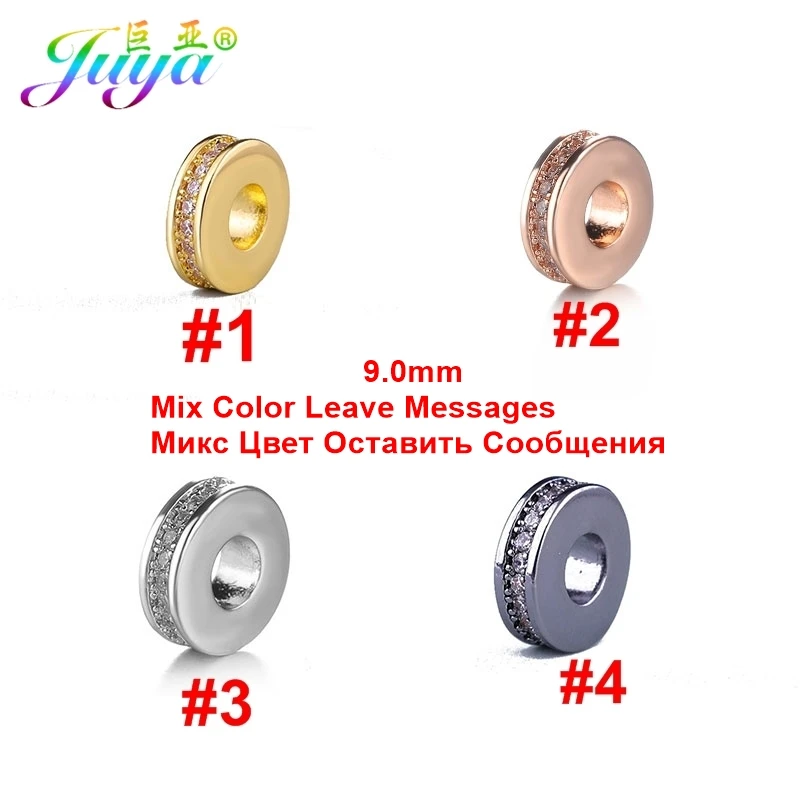 Mix Color 5 мм 7 мм 8 мм 9 мм 10 мм бусины ручной работы круглые отверстия металлические разделительные бусины аксессуары для DIY натуральные камни украшения из бисера - Цвет: Mix Color