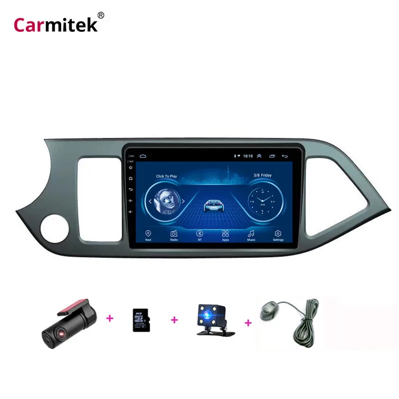 Автомагнитола с GPS навигацией Android 2 din 9 0 для KIA morning picanto 2011 2012 2013 2014