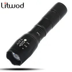 Litwod Z20 Micro USB порт светодиодный Перезаряжаемые фонарик XML L2 T6 зум Водонепроницаемый фонарик ИСПОЛЬЗОВАТЬ 18650 или AAA Батарея время выполнения