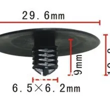 Подходит в 6 мм отверстие Бампер клипы Гуд изоляции фиксатор чехол для Honda Prelude 90700-SB2-003