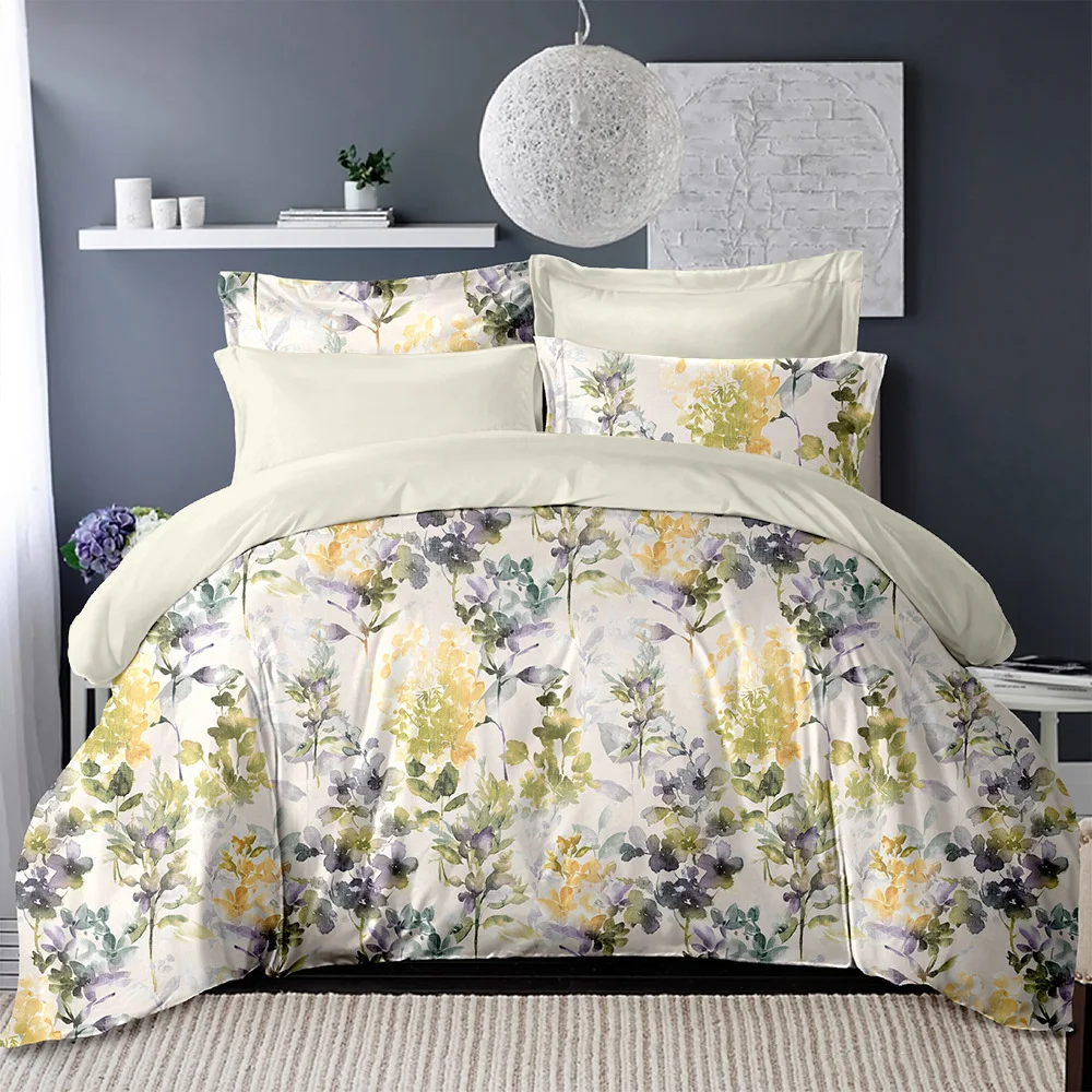 

Flowers Bedding Set Duvet Cover Bed Linen Bed sheet Pillowcases 3/4pcs King Queen Size