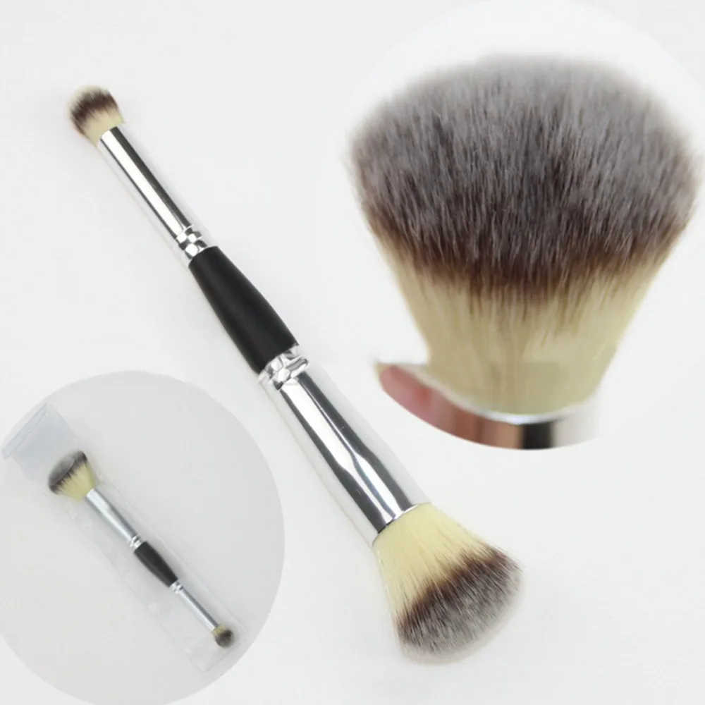 Foundation Brushes Soft Fiber Double Handle Powder Blush Brushes Face